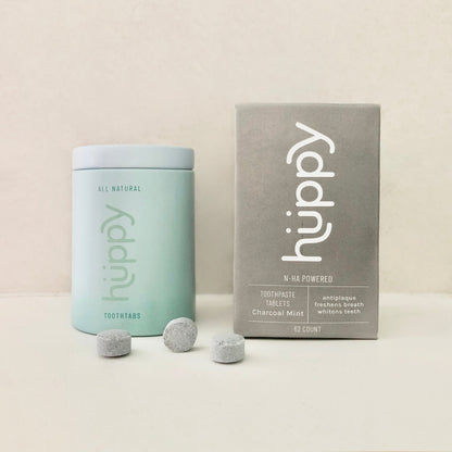 Natural Toothpaste Tablets Set- Charcoal Mint