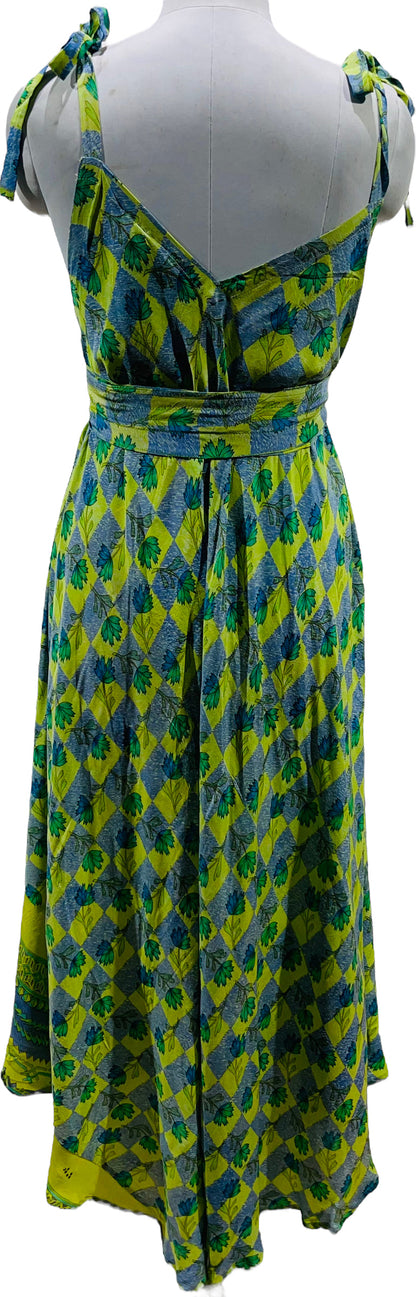 PRC5470 Avatar Pure Silk Maxi Dress with Belt