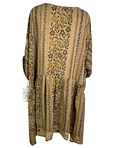 Robe babydoll carrée en pure soie Avatar PRC3800