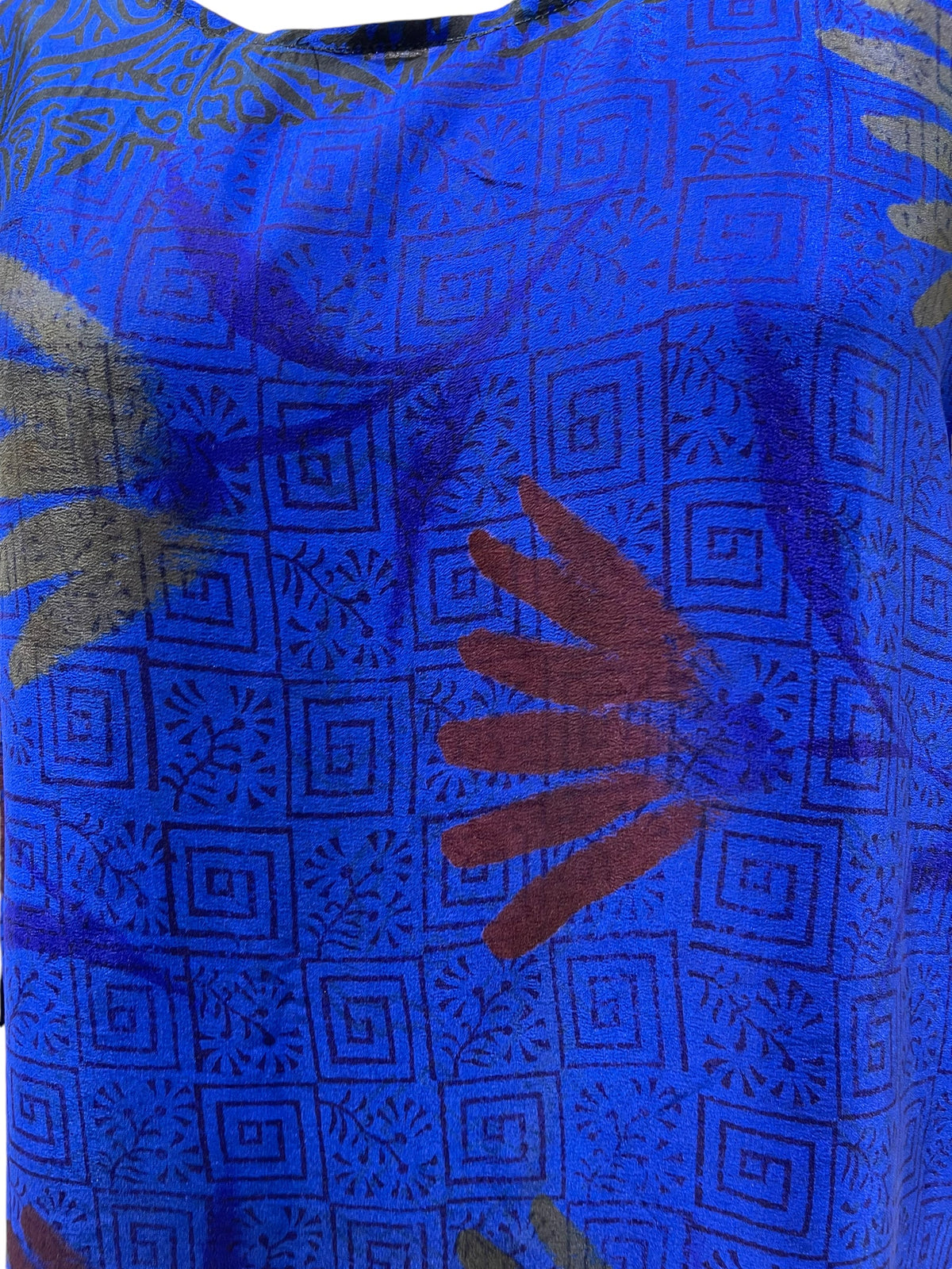 PRC5485 Avatar Pure Silk Self Pocket Tunic Dress