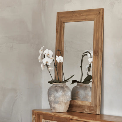 Teak Recycled Mirror