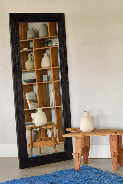 Teak Recycled Mirror