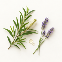 Sérum pour le visage et massage Gua Sha RIKKE arbre à thé & lavande