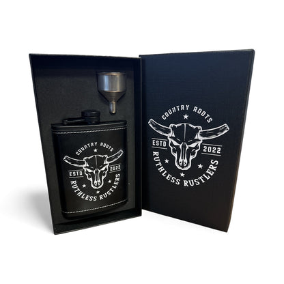 Coffret flasque de hanche Ruthless Rustlers Country Roots | Noir
