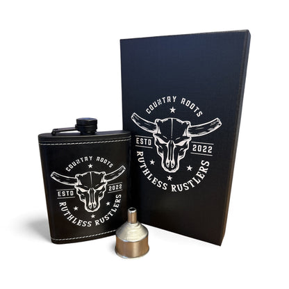 Coffret flasque de hanche Ruthless Rustlers Country Roots | Noir