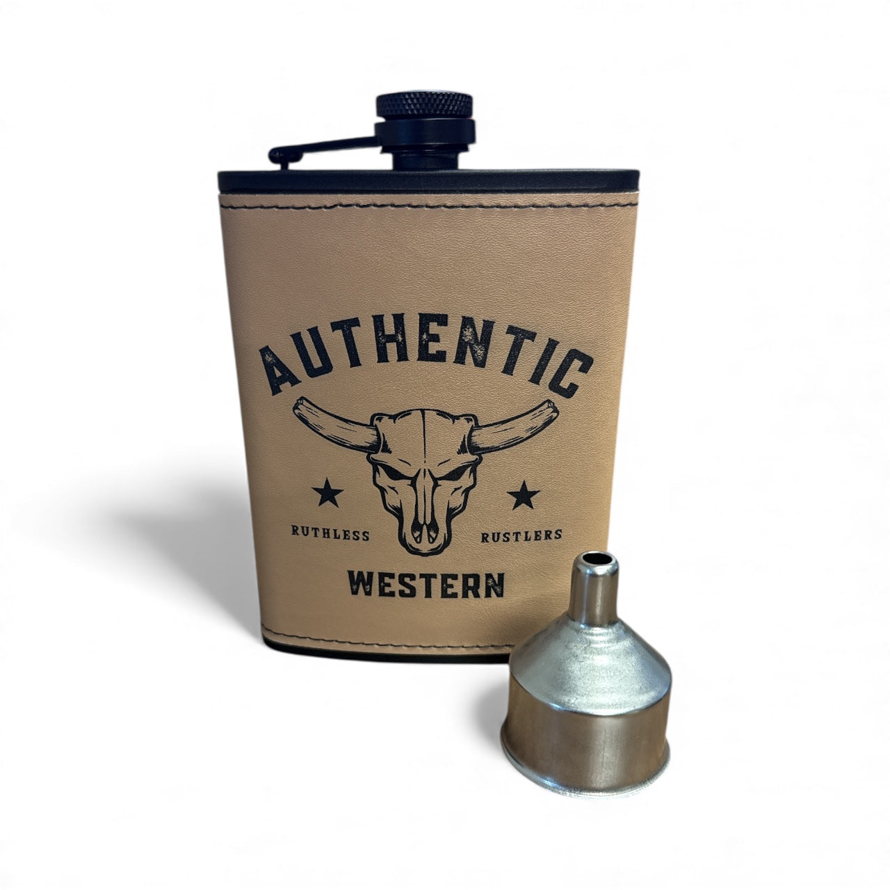 Coffret Flasque Authentique Ruthless Rustlers | Tan