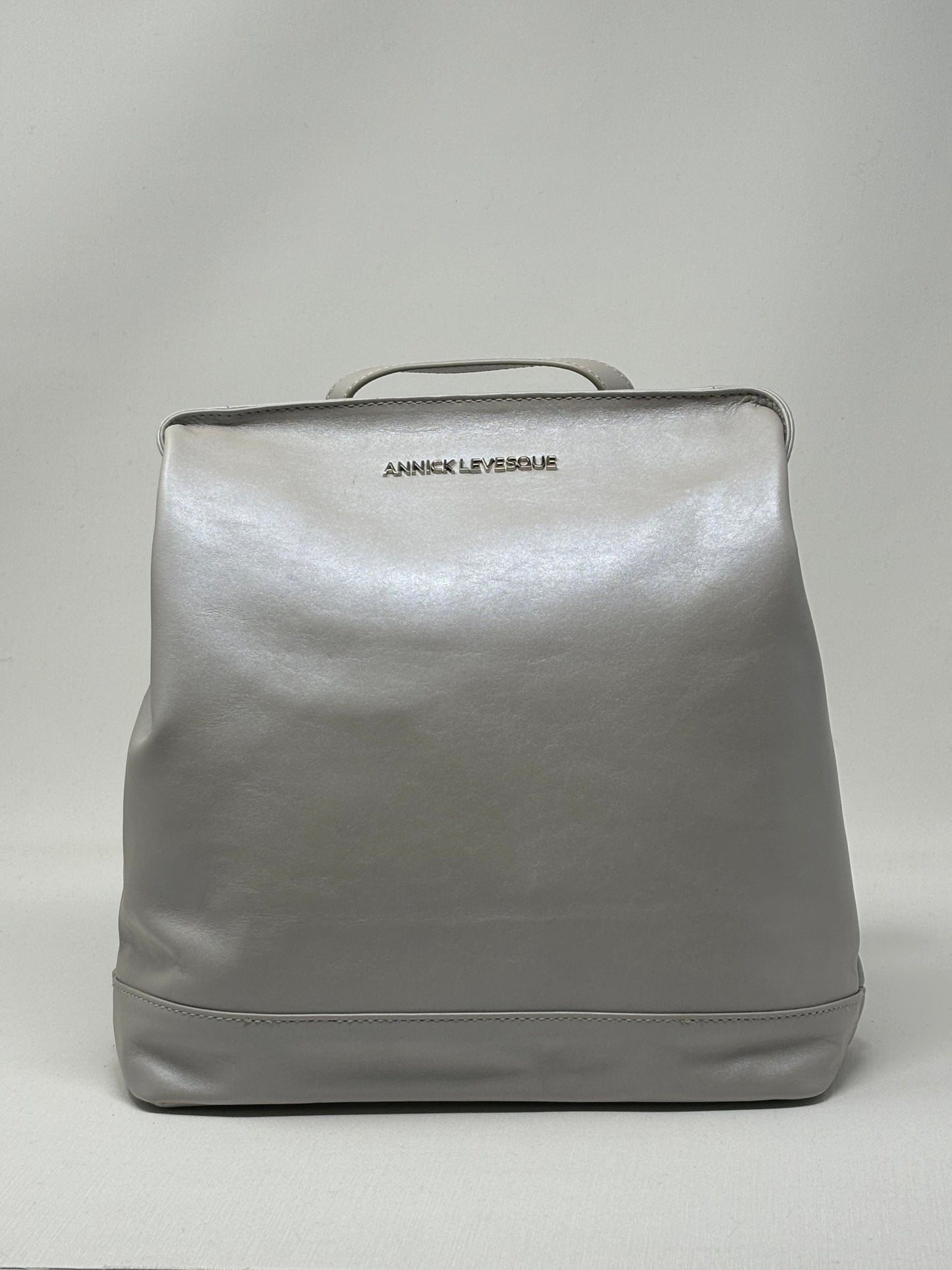Leather backpack, beaded - Lore