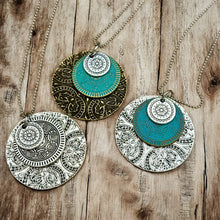 Triple Medallion Pendant Necklace