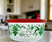 Plat de conservation Pyrex 4 tasses - Rennes de Noël
