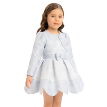 Robe de princesse bleu layette