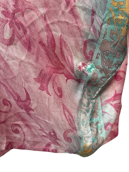 PRG7342B Sheer Avatar Pure Silk Midi Length Kaftan