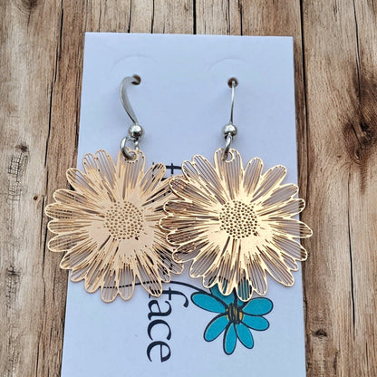 Boucles d'oreilles légères éclat floral