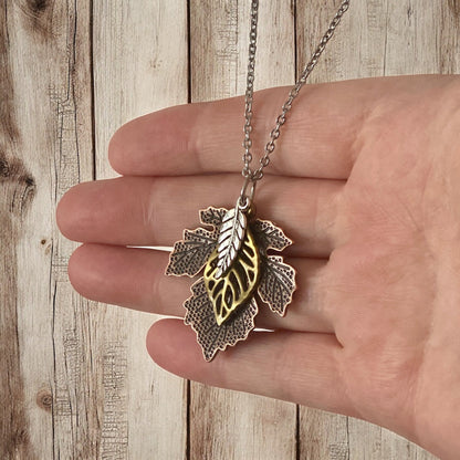 Collier feuille d'érable