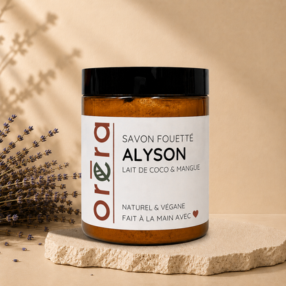 Savon fouetté ALYSON lait de coco & mangue