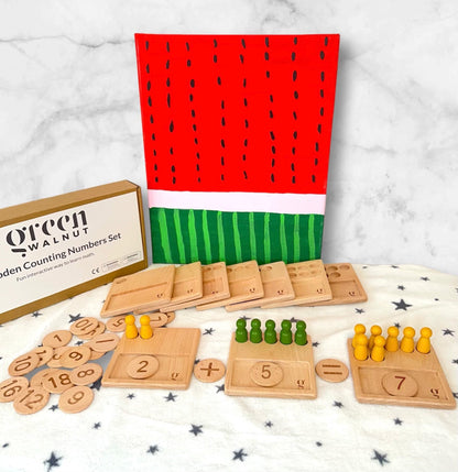Jeu de comptage mathématique en bois | Jeu de maths des dix cadres | Puzzle mathématique