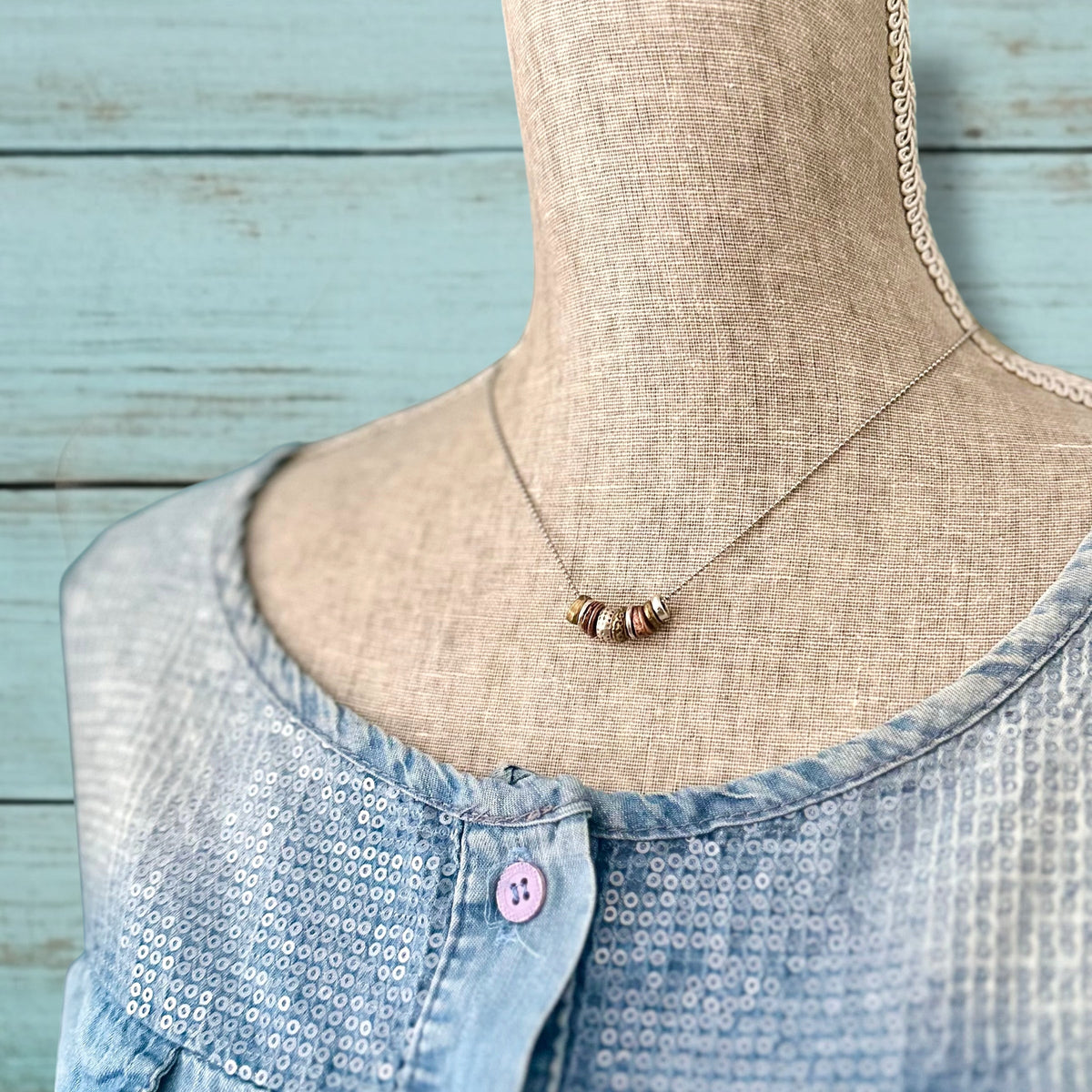 Collier perles anti-stress