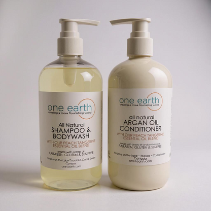 Shampoing/Gel Douche - Pêche Mandarine