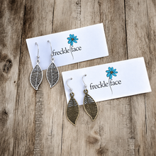 Filigree Leaf Earrings – Lightweight Nature-Inspired Dangles