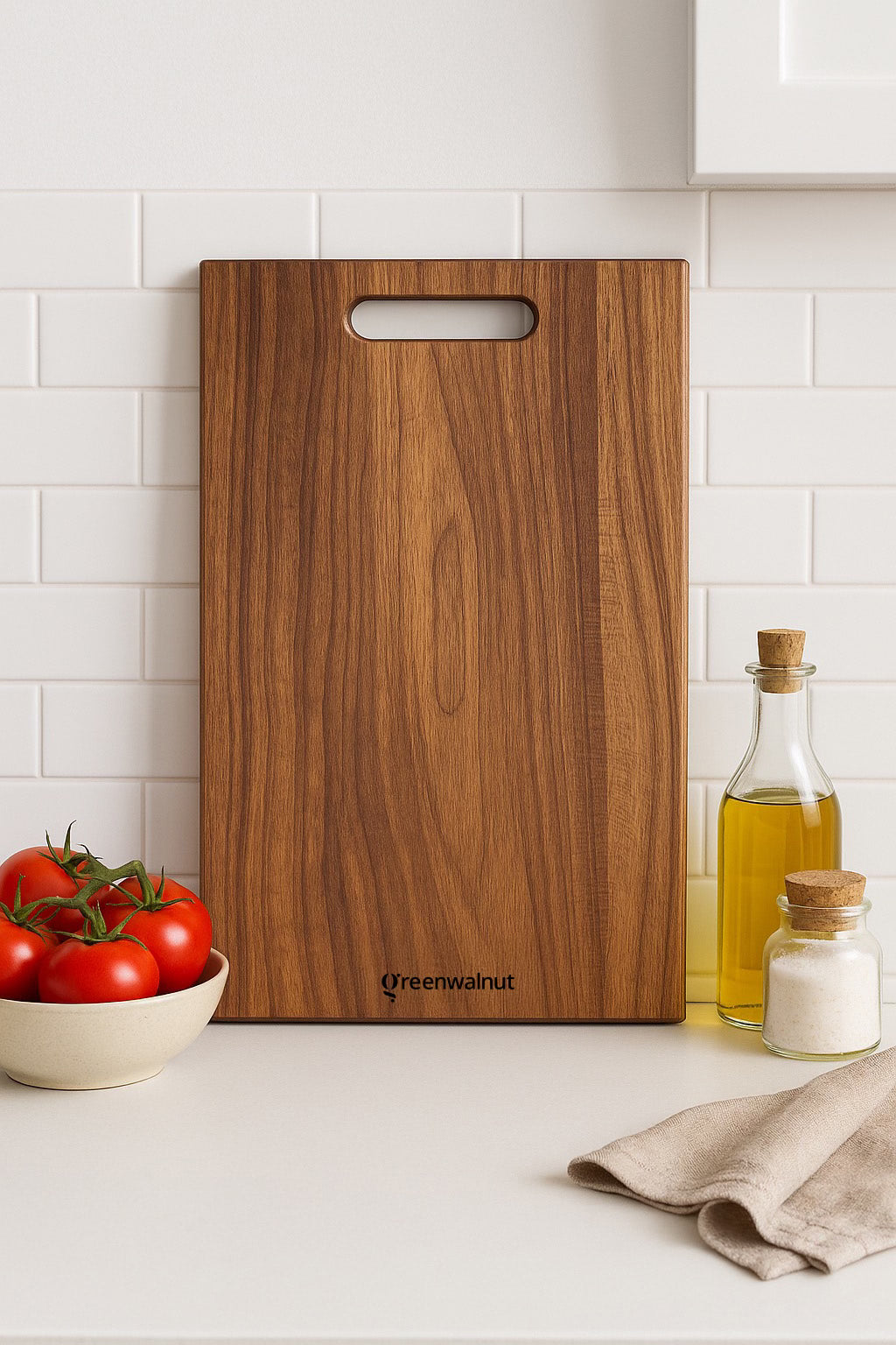 Planche à découper en bois d'acacia – Billot durable et facile à nettoyer pour la cuisine et la salle à manger