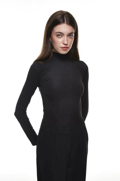 Body à col roulé - Noir