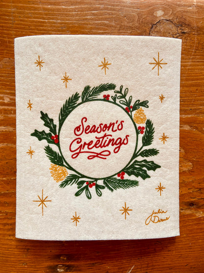 Holiday Swedish Sponge Cloths by Unwrapped Essentials