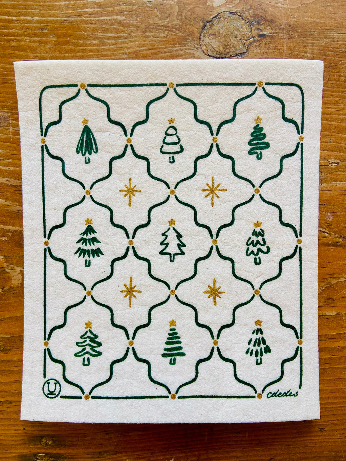 Holiday Swedish Sponge Cloths by Unwrapped Essentials