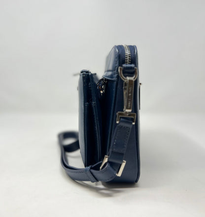 Small Crossbody Bag with Detachable Card Holder Navy Blue | Kennedi