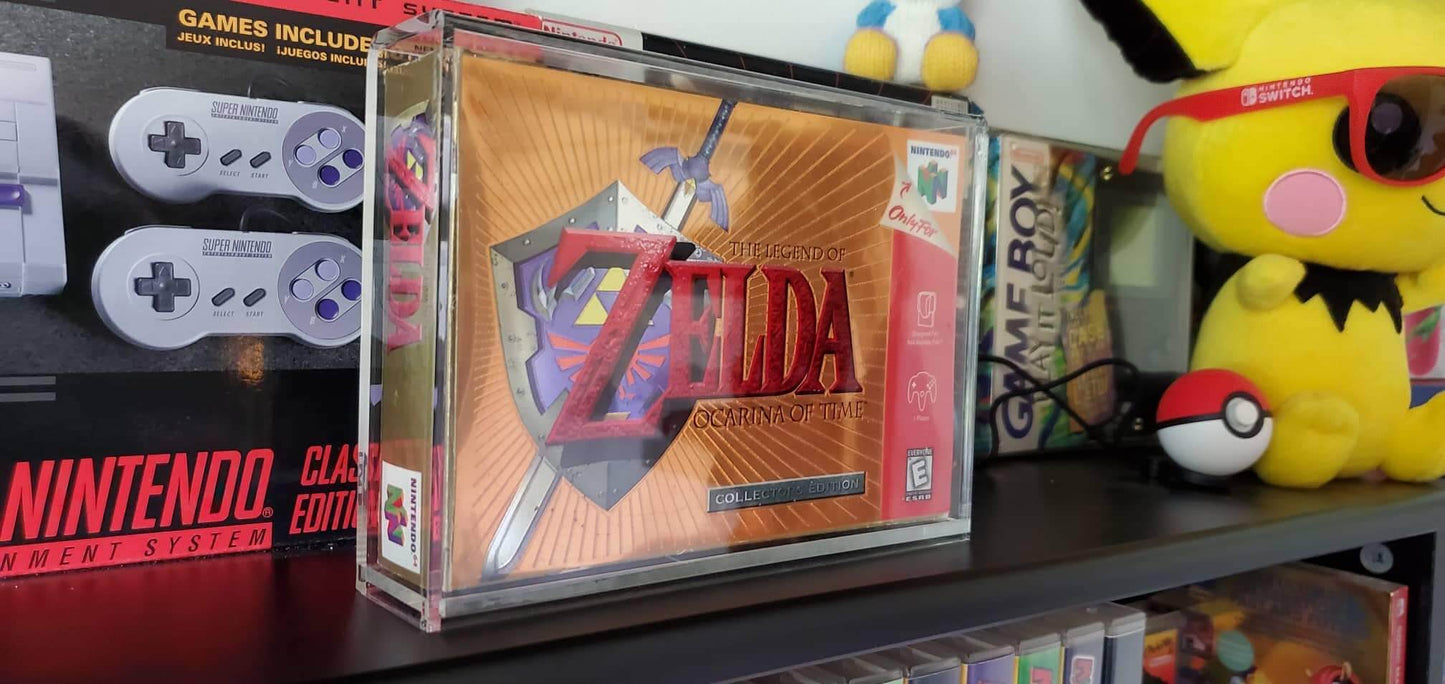 EVORETRO Protection d'affichage en acrylique pour jeux SNES et boîtes de jeux N64 - Lot de 2