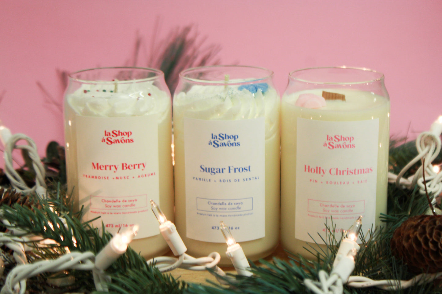 Chandelle de soya 16 oz - Sugar Frost
