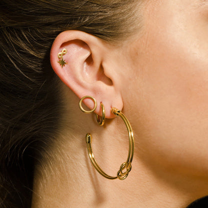 Boucles d'oreilles créoles PAISLEY