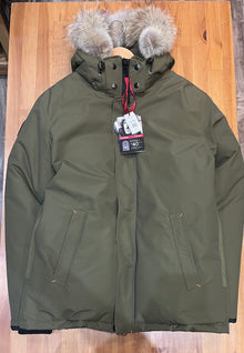 Parka en duvet pour homme Nyik -40 d'Outdoor Survival Canada, vert militaire, grande taille - EN VITRINE