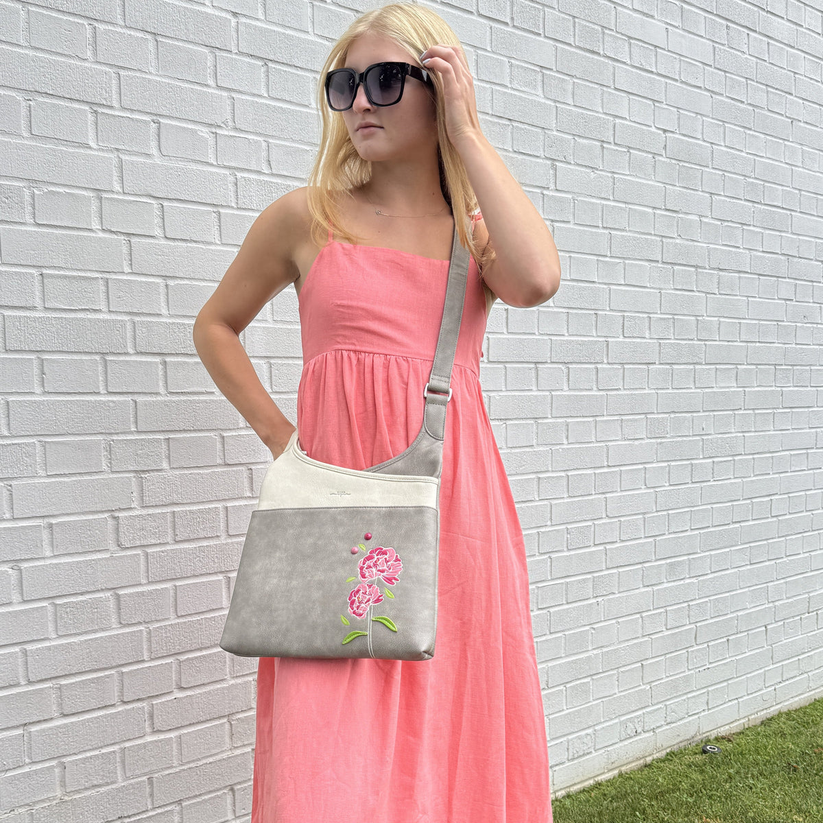 Sac bandoulière Pivoine