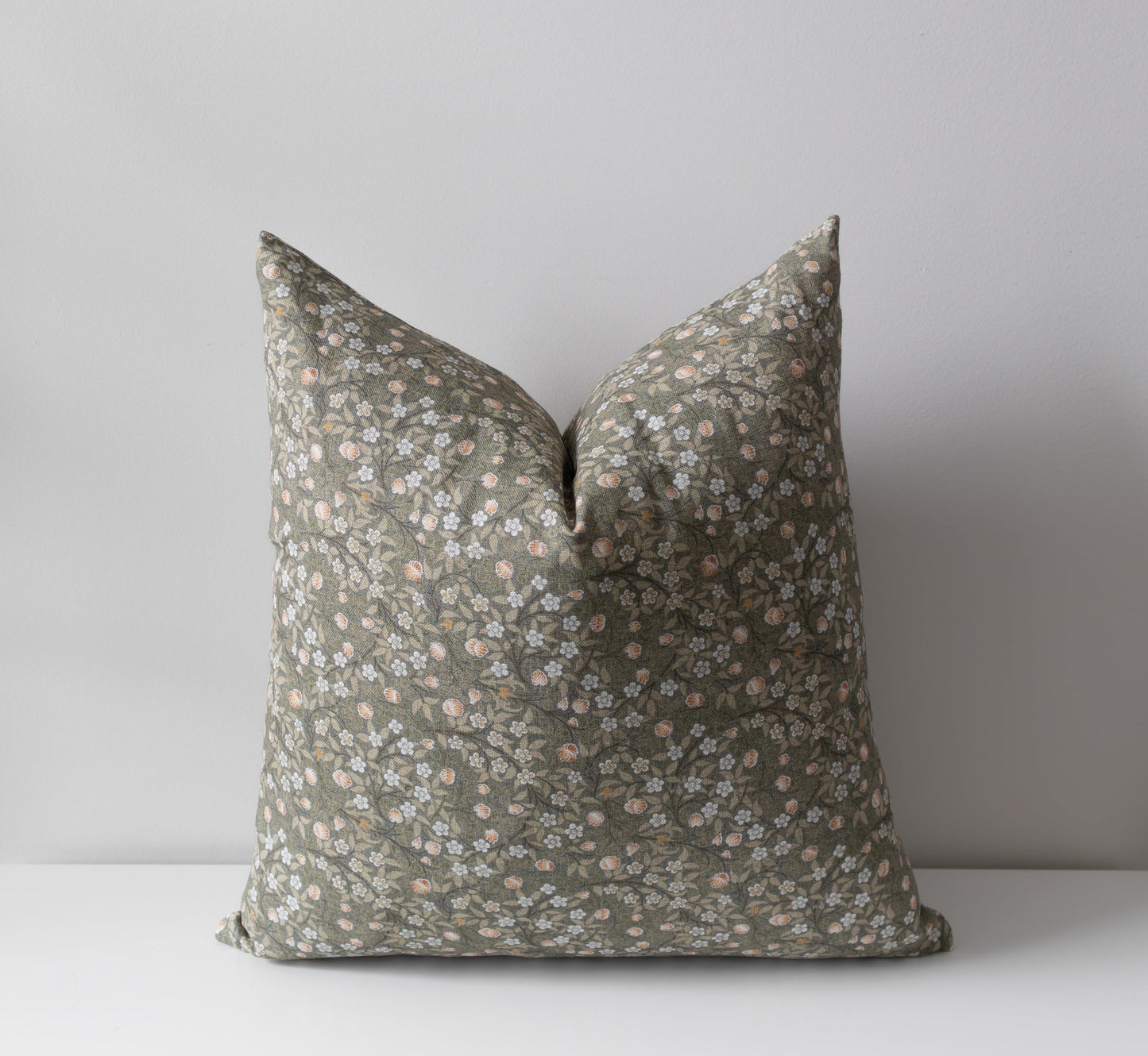 Isla | Housse de Coussin Fleurie Verte