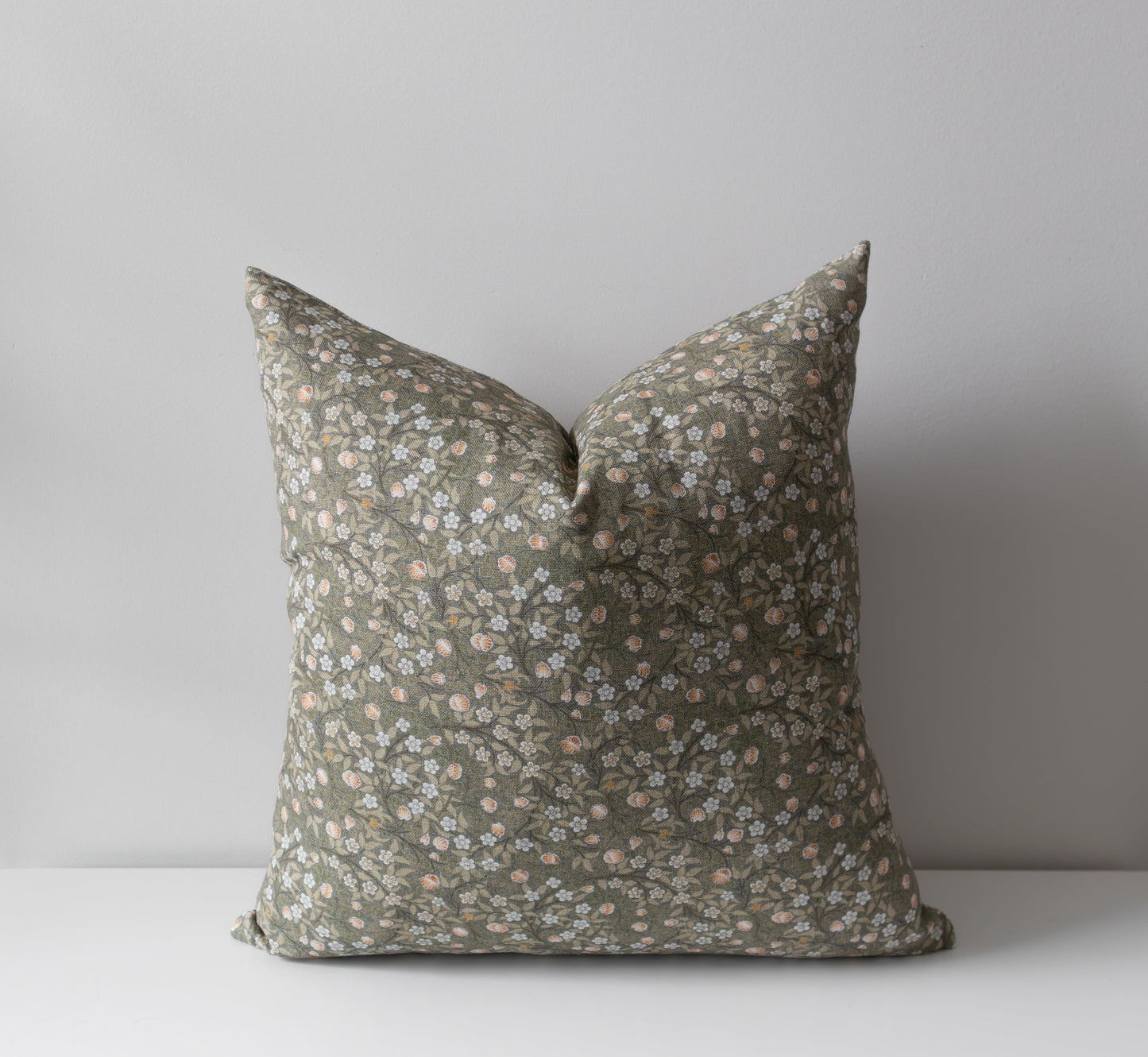 Isla | Housse de Coussin Fleurie Verte