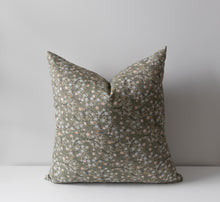 Isla | Housse de Coussin Fleurie Verte