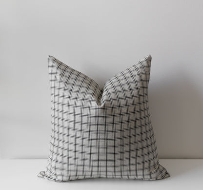 Ronan | Neutral Checkered Pillow Cover