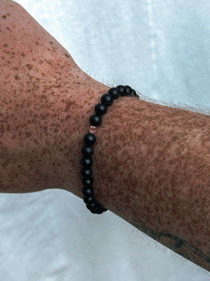 BRACELET ONYX NOIR COURSE À LA VIE