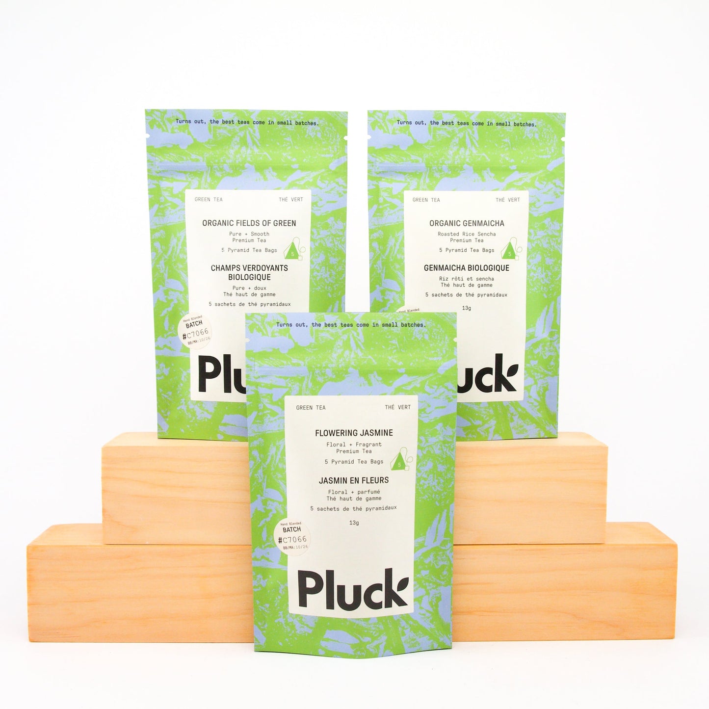 Coffret d'échantillons de thé vert
