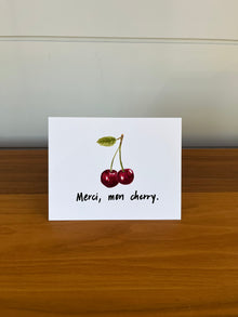 Merci, mon cherry | Carte de vœux blague de papa amusante