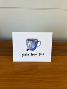 Tu es thé-mendous | Carte de vœux blague de papa pleine de jeux de mots
