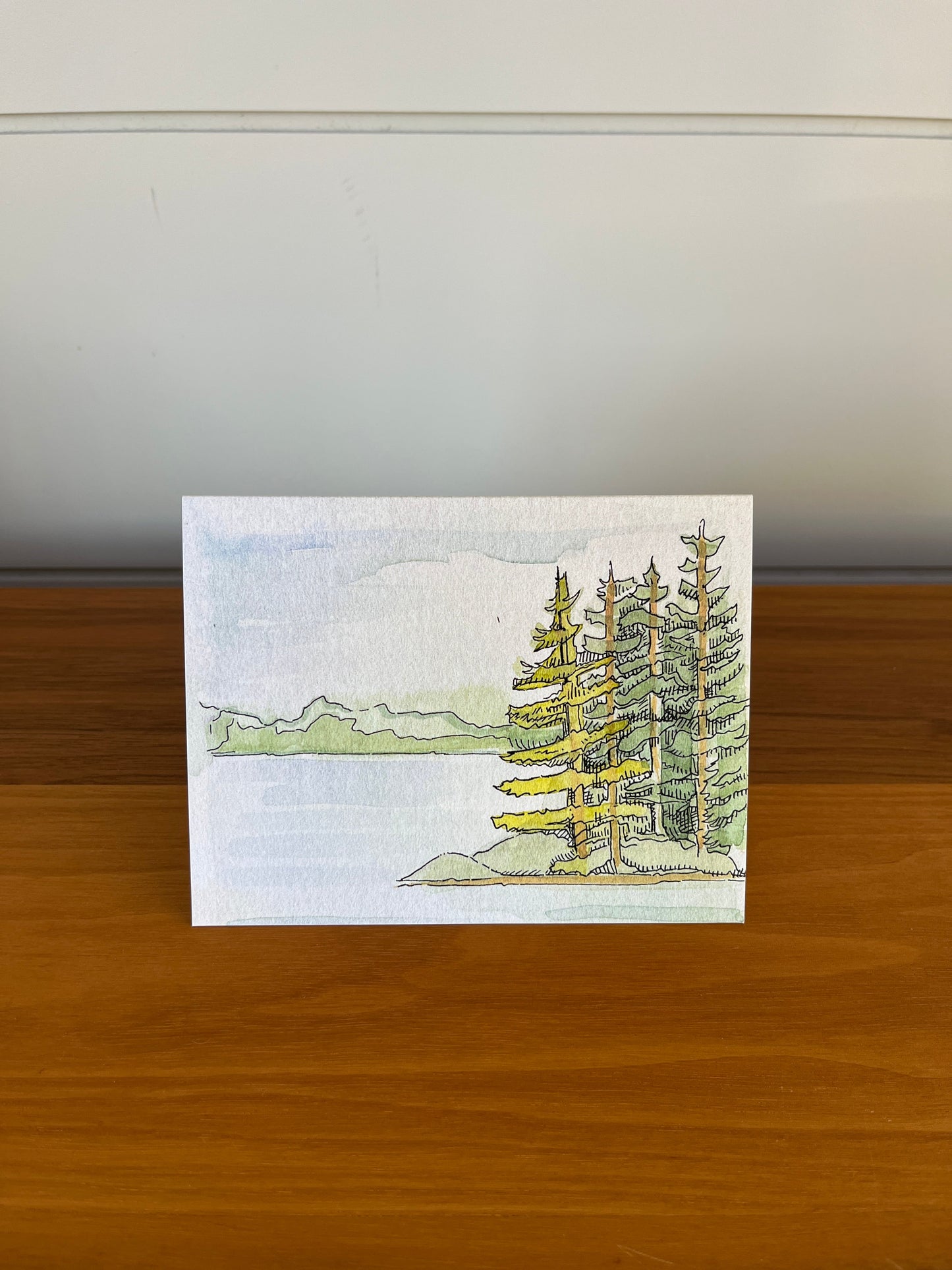 Le printemps au lac Marsh | Carte de vœux