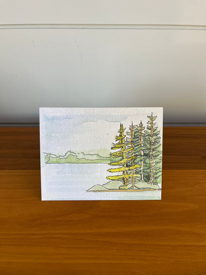 Le printemps au lac Marsh | Carte de vœux