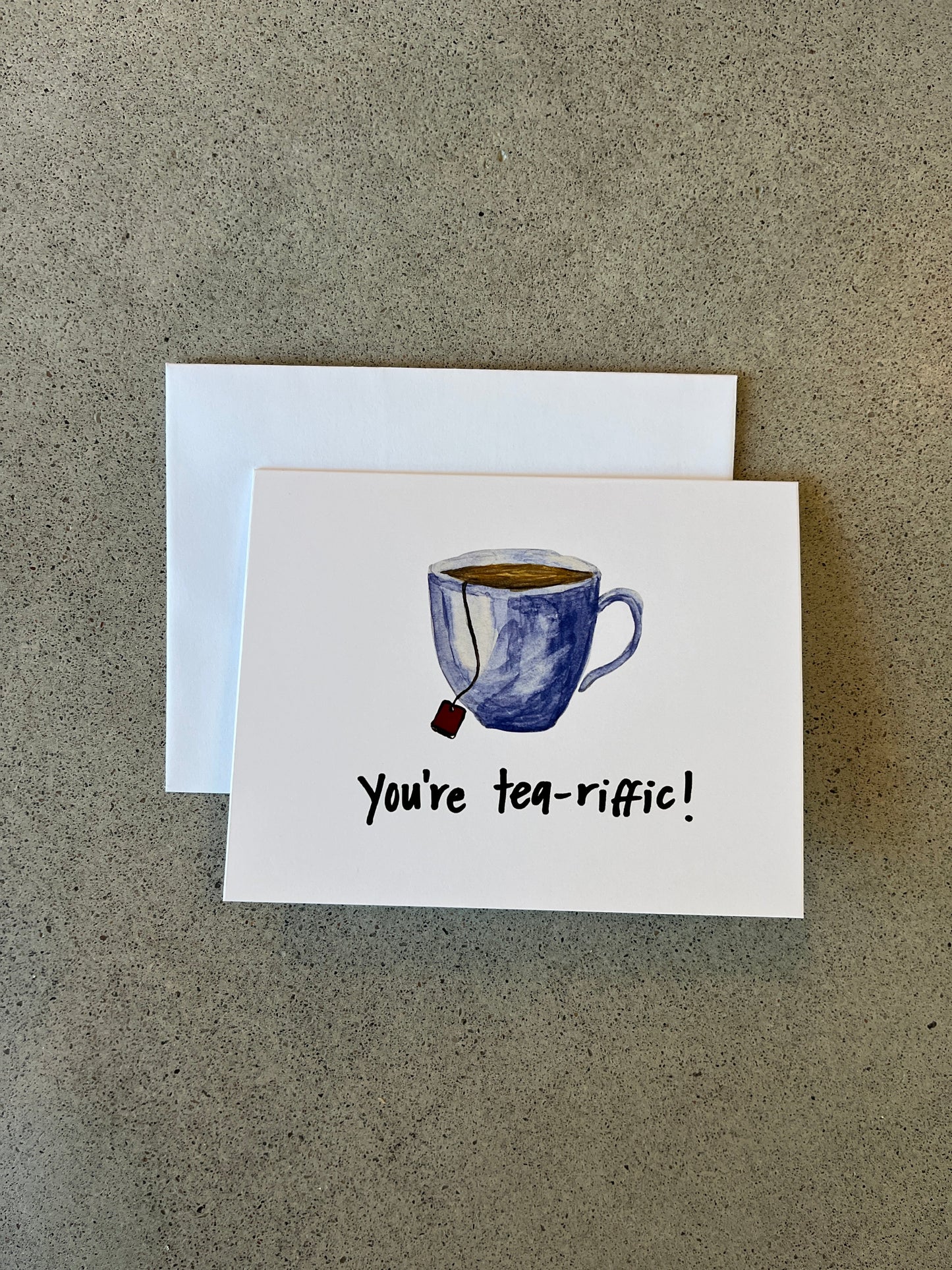 Tu es thé-mendous | Carte de vœux blague de papa pleine de jeux de mots