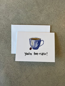 Tu es thé-mendous | Carte de vœux blague de papa pleine de jeux de mots