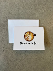 Merci beaucoup (Latte) | Carte de vœux avec blague de papa amusante