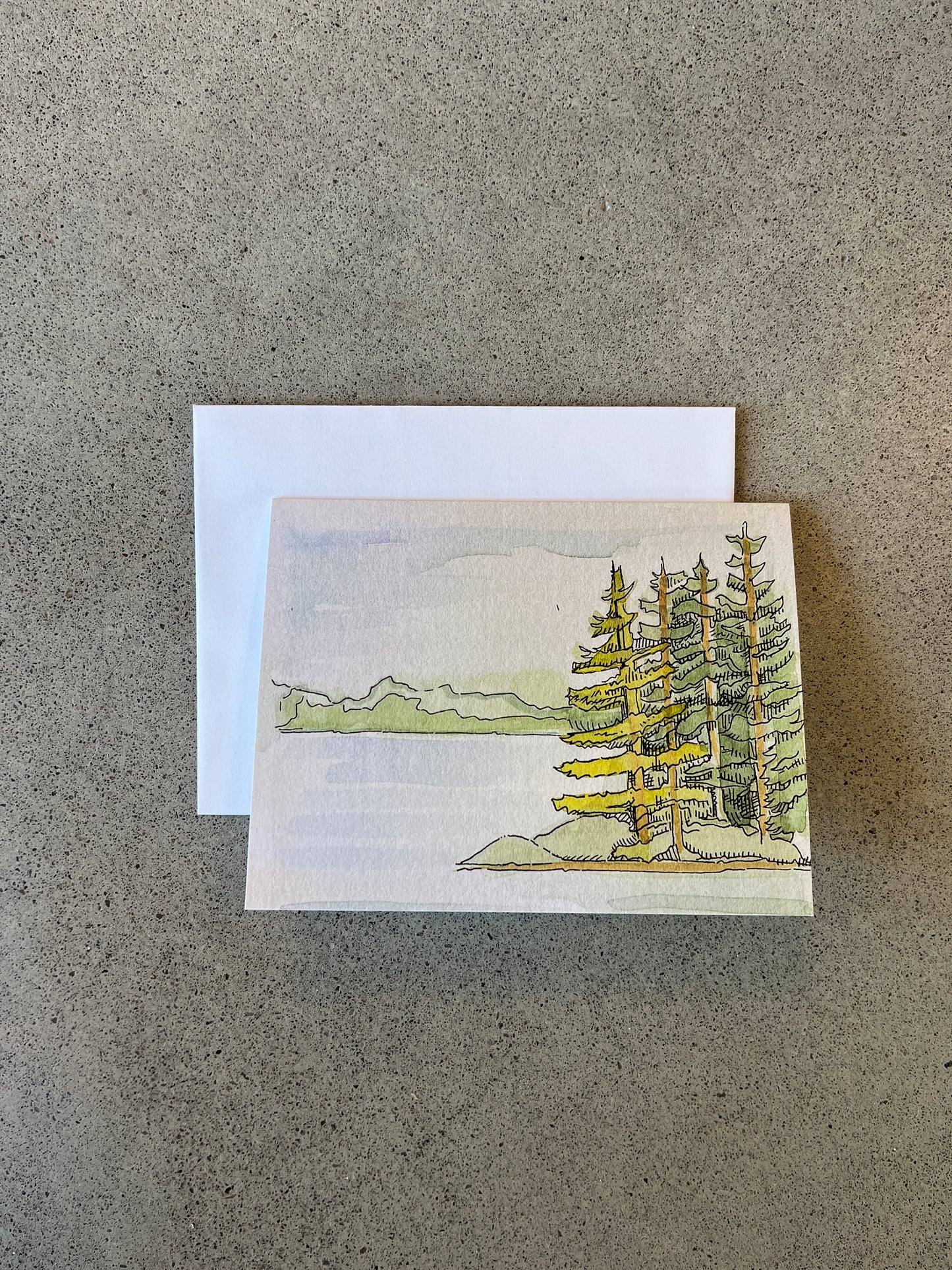 Le printemps au lac Marsh | Carte de vœux