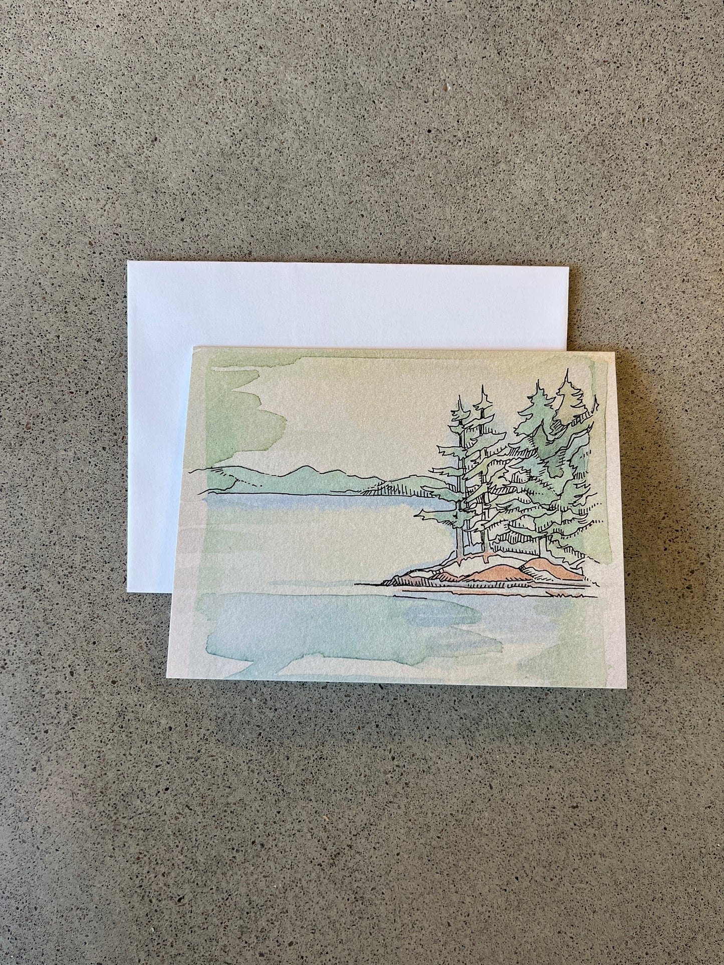 Lac Marsh en été | Carte de vœux