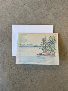 Lac Marsh en été | Carte de vœux