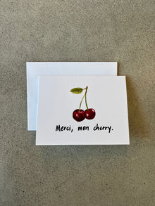 Merci, mon cherry | Carte de vœux blague de papa amusante