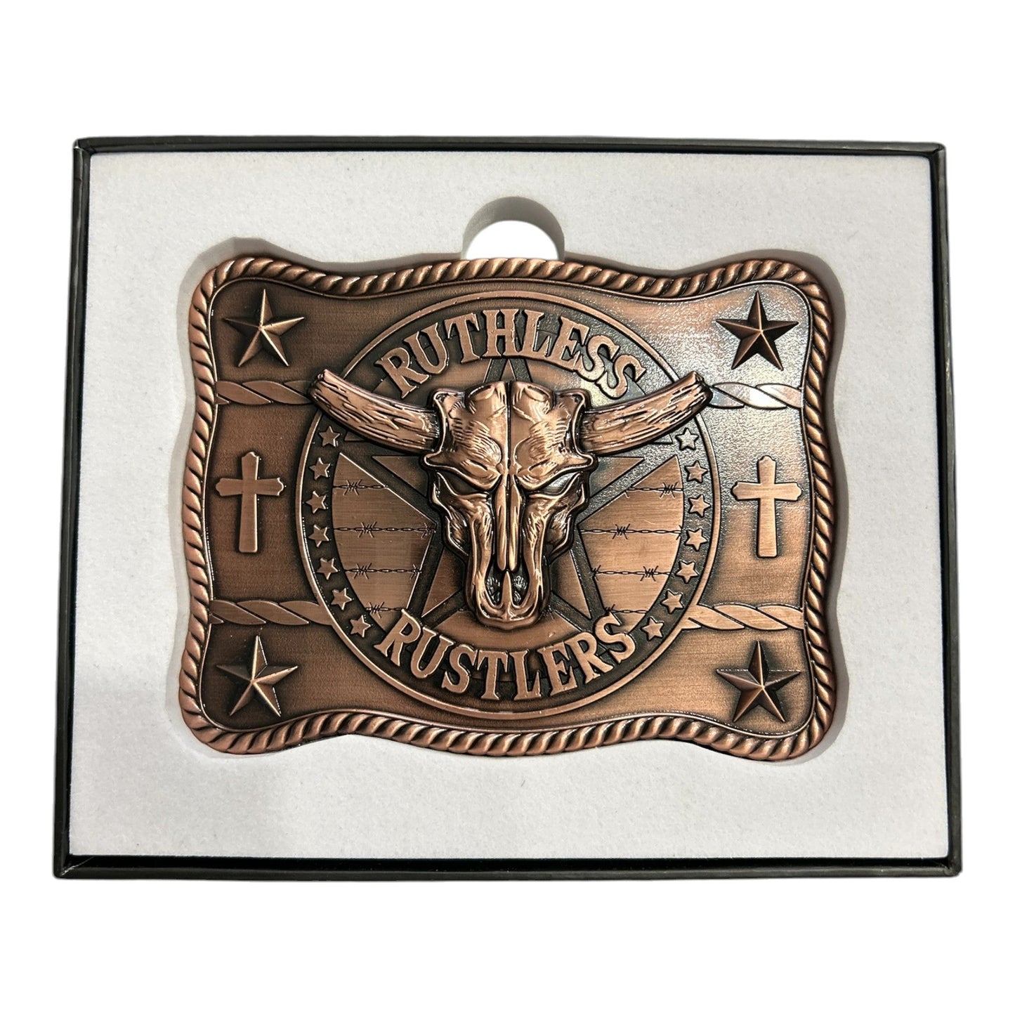 Boucle de ceinture Ruthless Rustlers Marshal | Cuivre antique